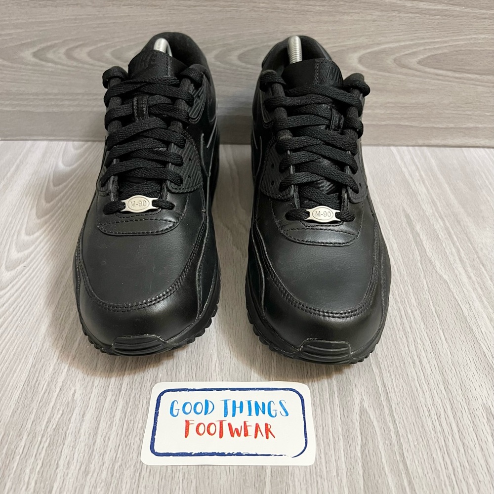 Nike Air Max 90 Triple Black Sneakers Men’s Size 9.5 - Picture 4 of 9